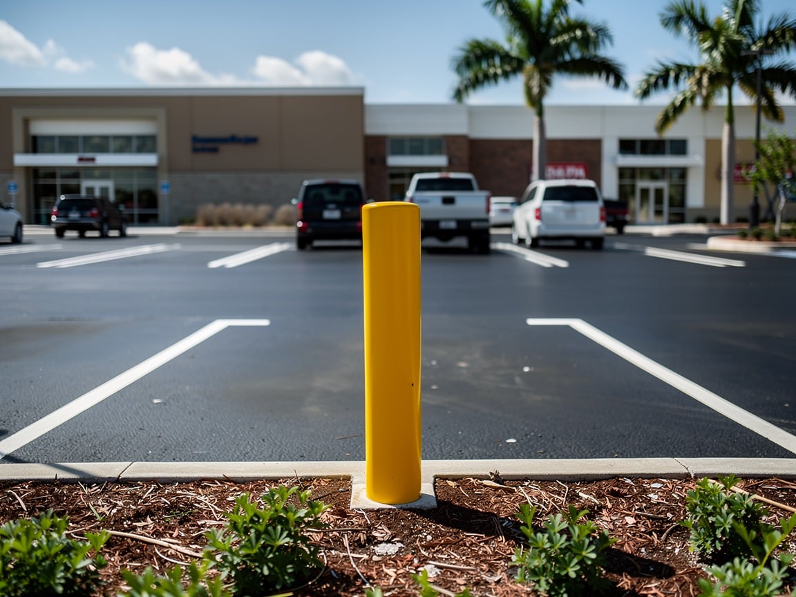 Bollard Installation in Indian River County, FL | Lot Sealers Bollard Installation services in Indian River County, Florida