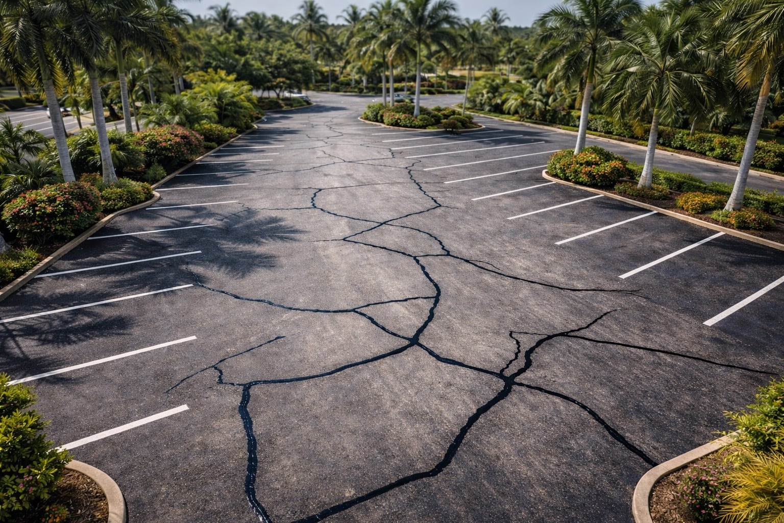 Crack Filling in Indian River County, FL | Lot Sealers Crack Filling services in Indian River County, Florida