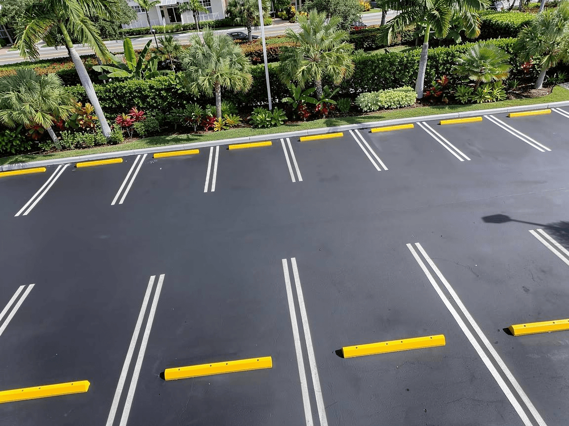 Wheel Stop Installation in St. Lucie County, FL | Lot Sealers Wheel Stop Installation services in St. Lucie County, Florida